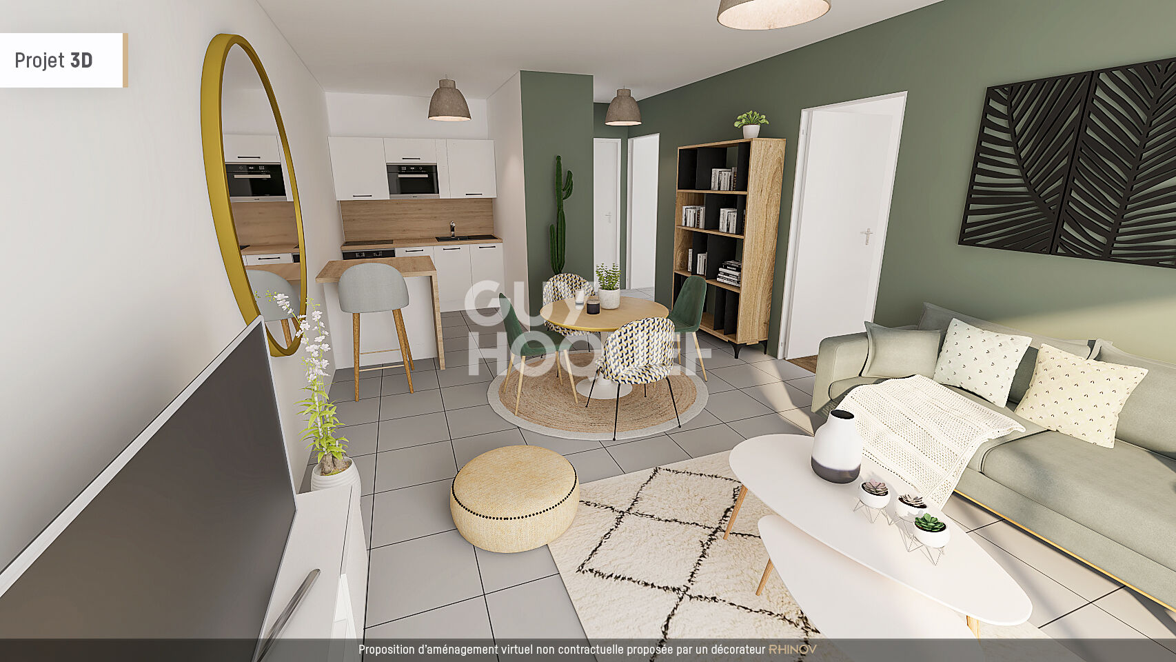CARBON BLANC : appartement 2 pièces (44 m²) en vente