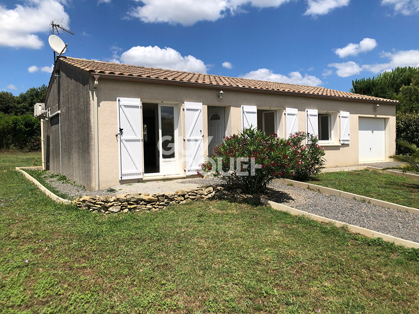 15 MN CARCASSONNE maison 3 chambres garage sur terrain de 677m²