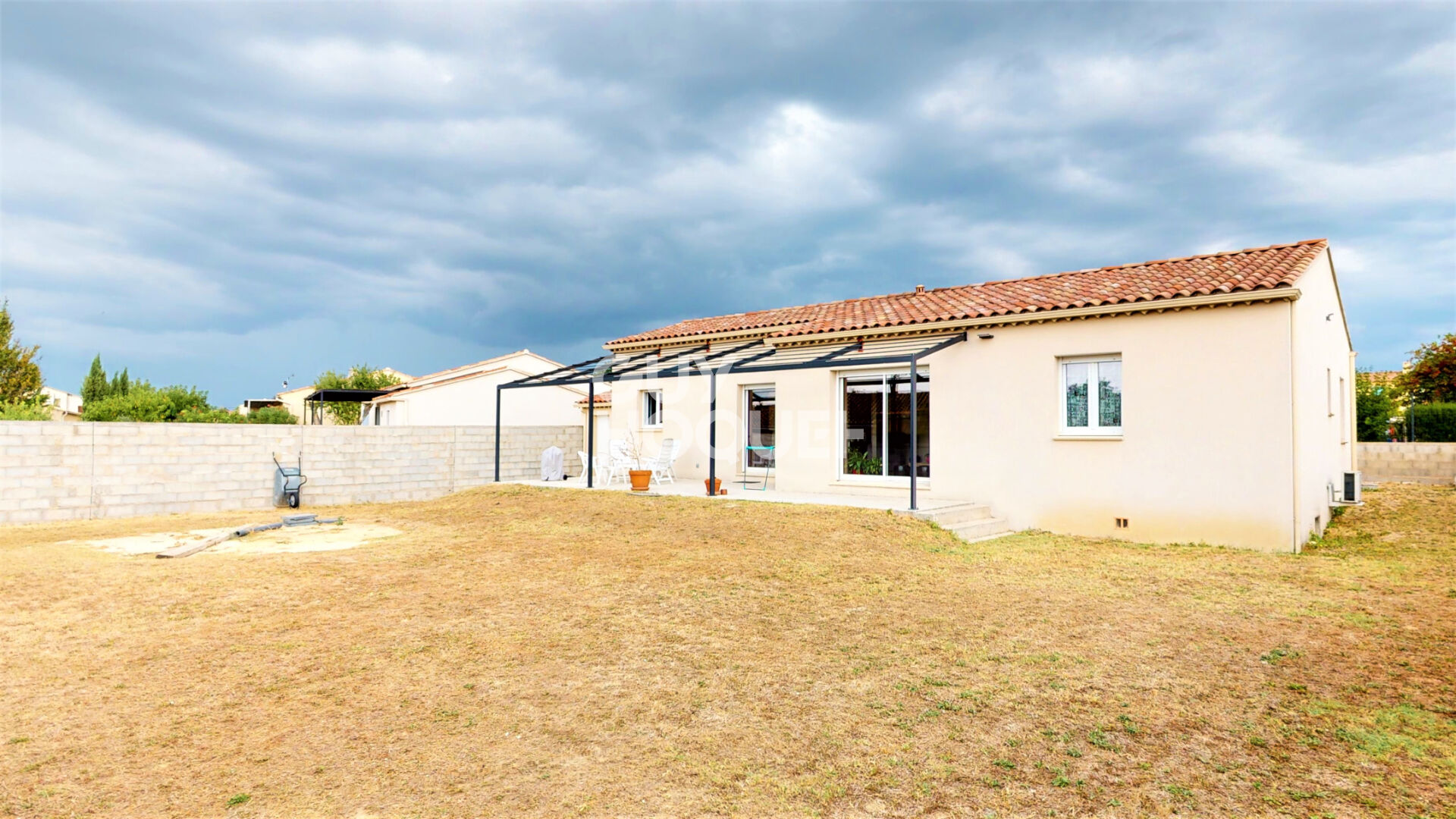 Maison de plain pied 118m² - 725m² de terrain - Vue Ventoux