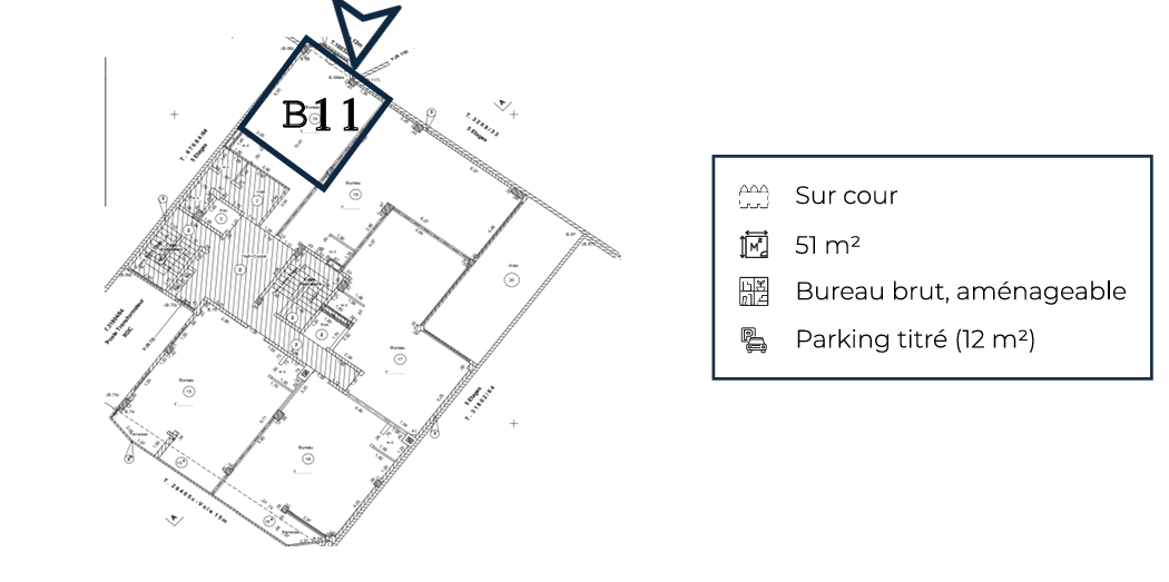 Bureaux à louer au CIL