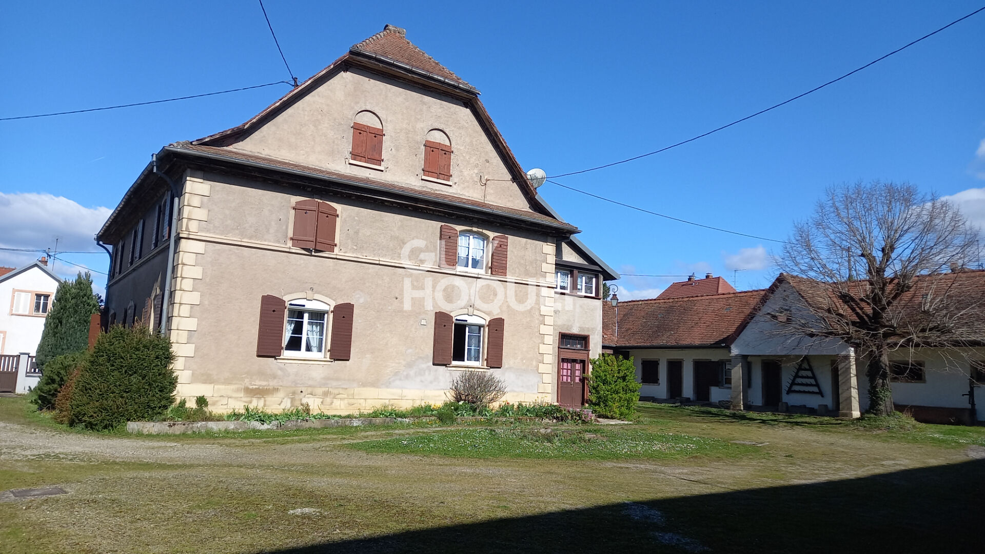 Maison bourgeoise & grange à Aspach le bas