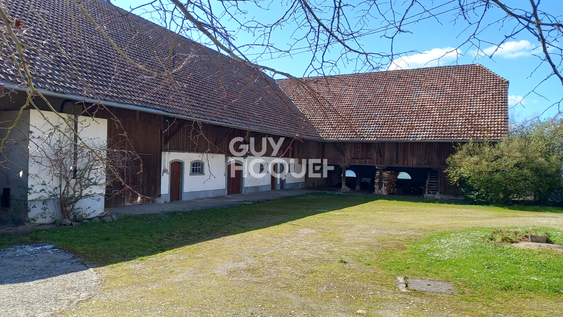 Maison bourgeoise & grange à Aspach le bas