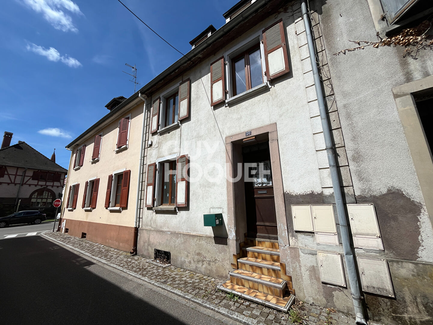 Maison de ville (2 apparrements) 130m² centre CERNAY