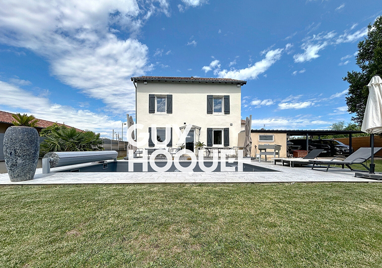 Maison 3CHBS + Piscine et Carport - 01750 REPLONGES