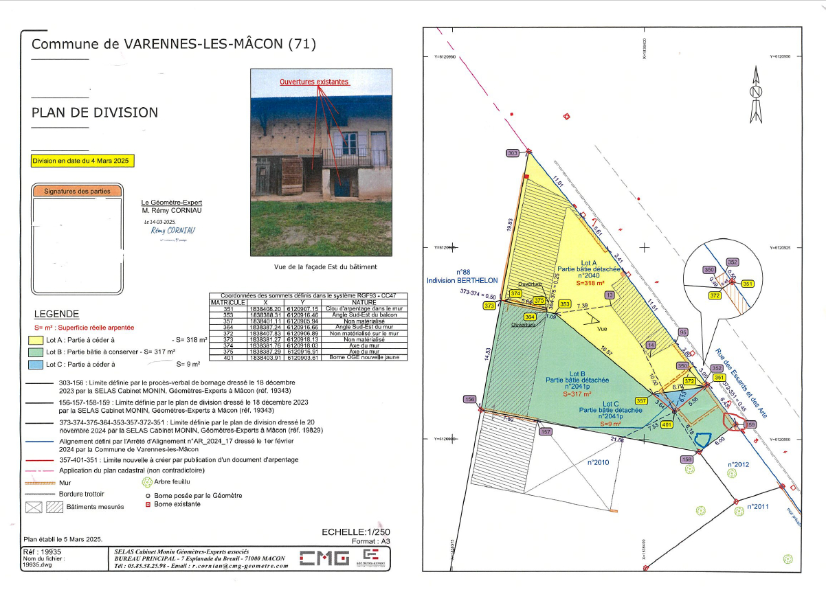 Maison à rénover avec Beau Potentiel sur Terrain 317 m² - 71000 VARENNES-LES-MÂCON