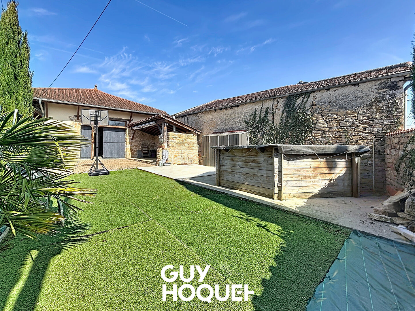 Maison en Pierres 4CHBS-Garage et Jardin - 01570 FEILLENS