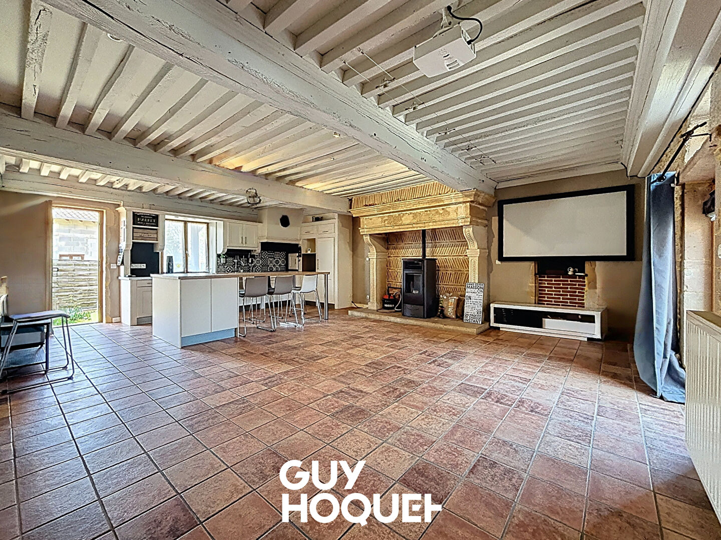 Maison en Pierres 4CHBS-Garage et Jardin - 01570 FEILLENS