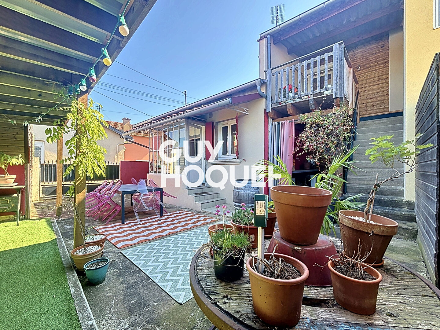 Maison 2CHBS - Atelier - Cour et Terrasse Couverte - 01750 REPLONGES