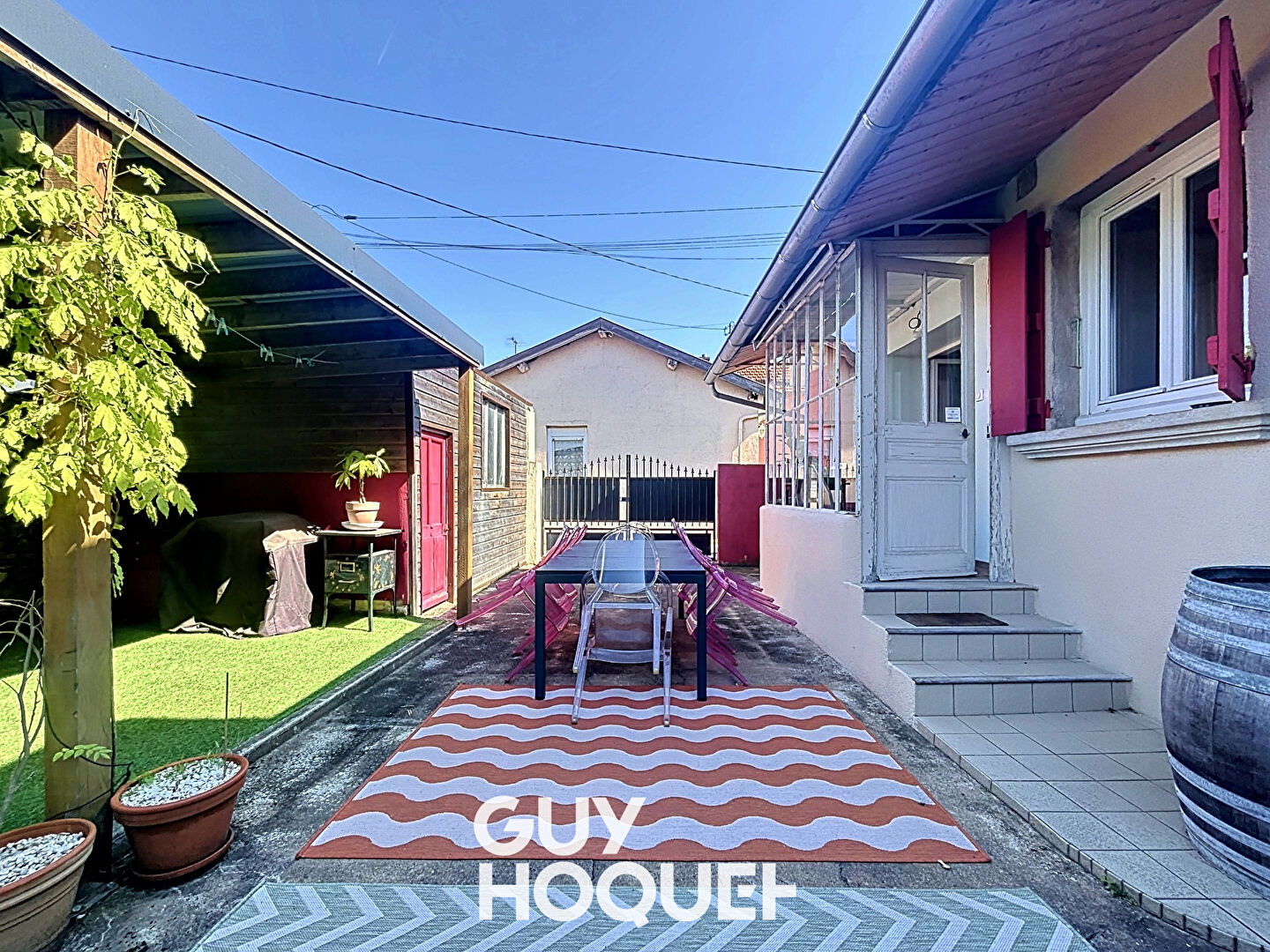 Maison 2CHBS - Atelier - Cour et Terrasse Couverte - 01750 REPLONGES