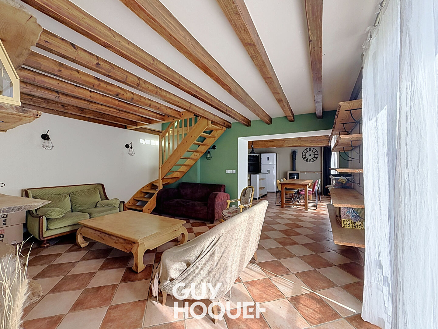 Maison Ancienne Rénovée 4 Chs + T2 indépendant et terrain de 620 m² - 69840 JULIENAS