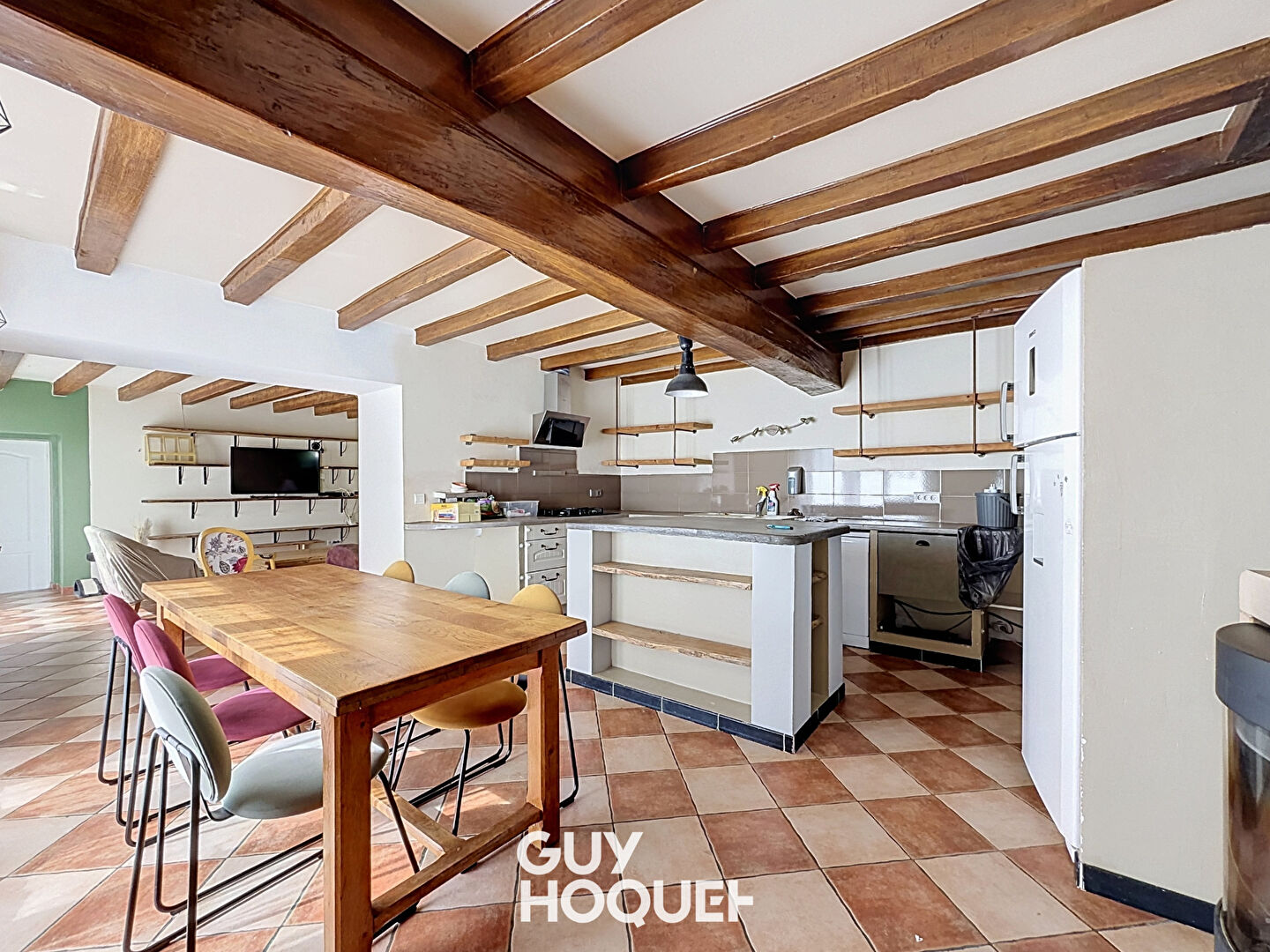 Maison Ancienne Rénovée 4 Chs + T2 indépendant et terrain de 620 m² - 69840 JULIENAS