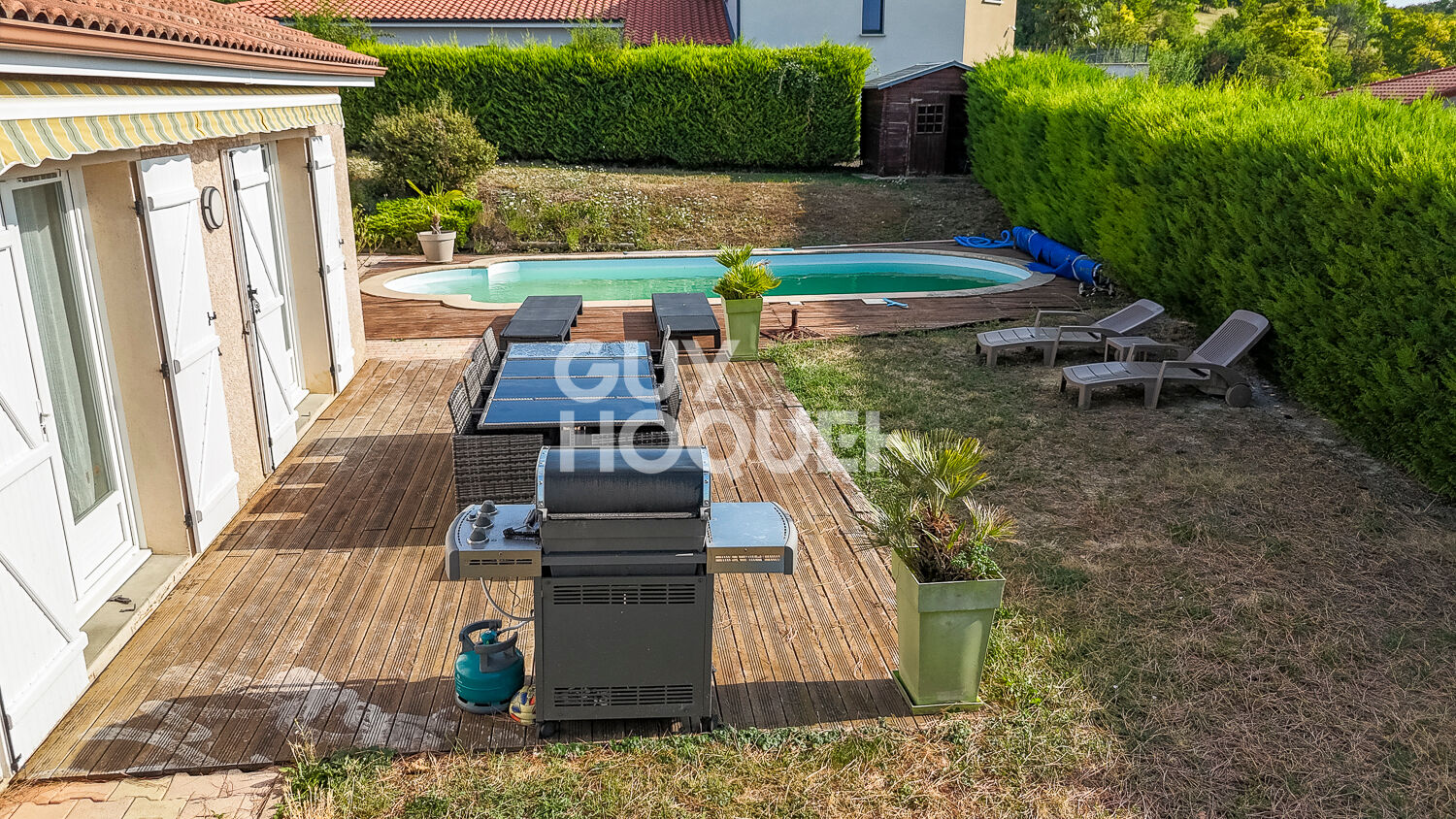 Plain pied avec piscine