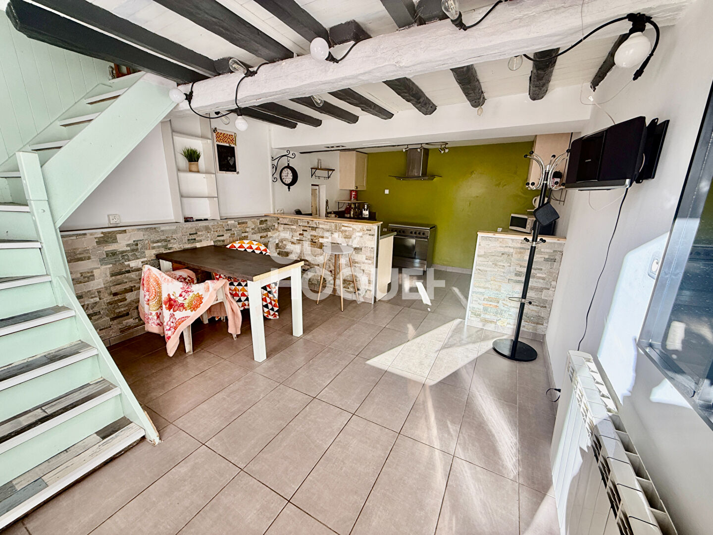 MALINTRAT - Maison de bourg 64 m², 2 chambres, Cour.