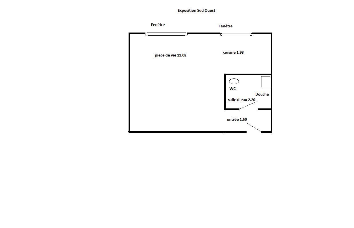 Clichy République!!! Studio 17m² environ