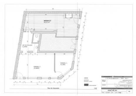 Exclusivité!!! PARIS 18!!! LOCAL COMMERCIAL A USAGE BUREAU PROFESSION LIBERALE  ET HABITATION 67.04m²