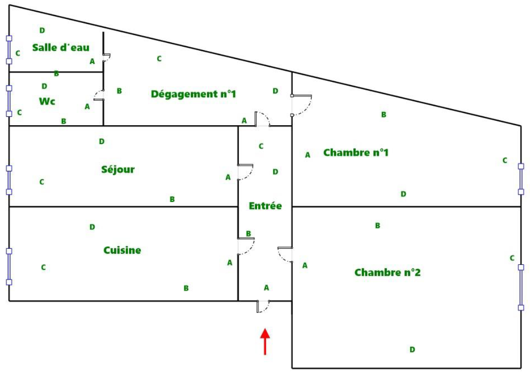 Appartement 3 pièces 55 m2 à Levallois