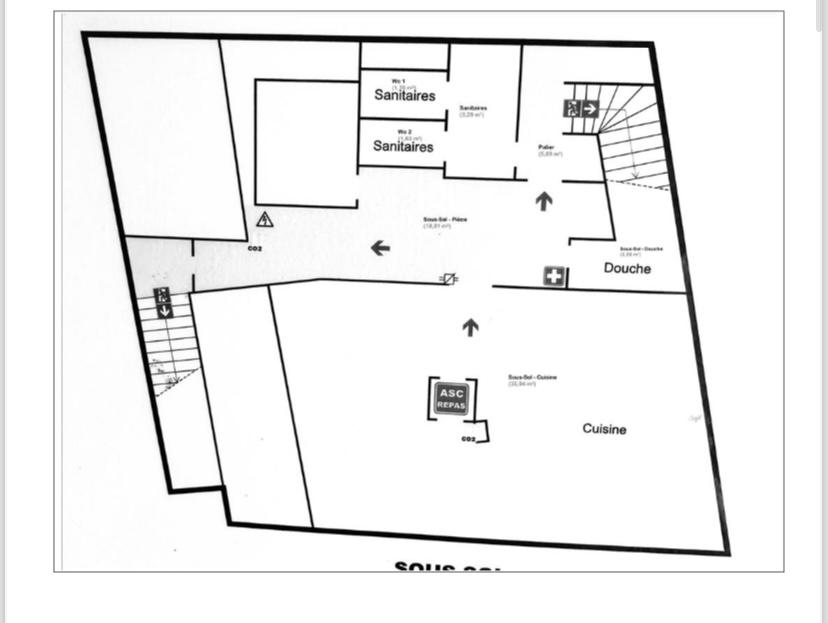 Local commercial Clichy 150 m2