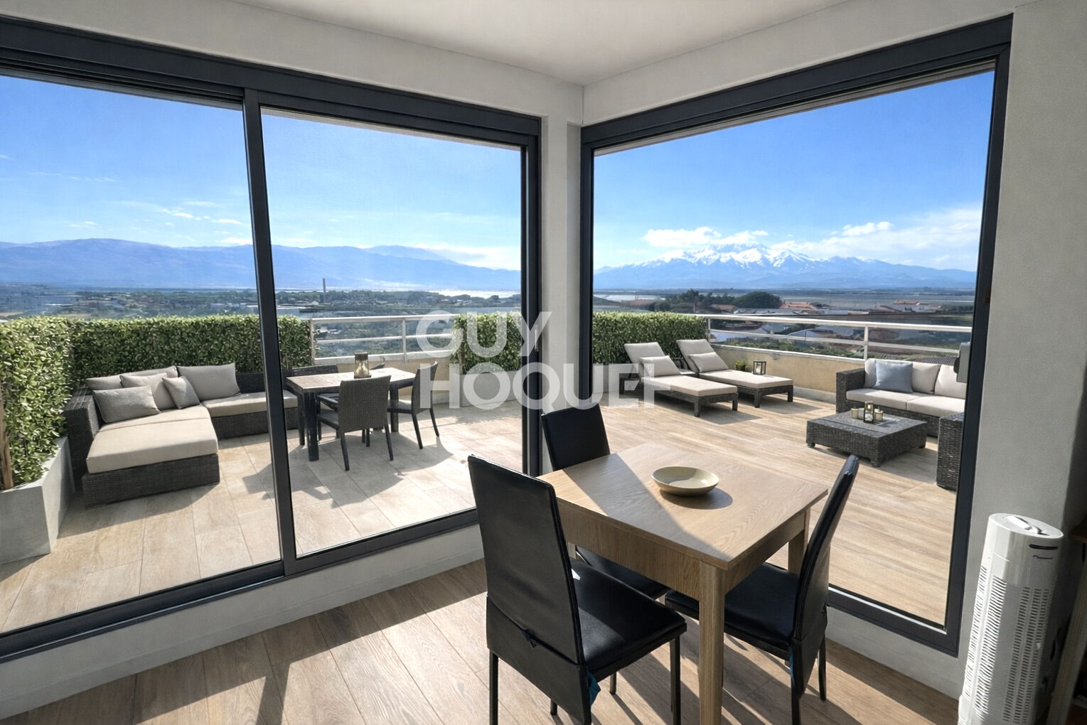 Appartement T2 - Vue Canigou - dernier étage avec terrasse de 30m²