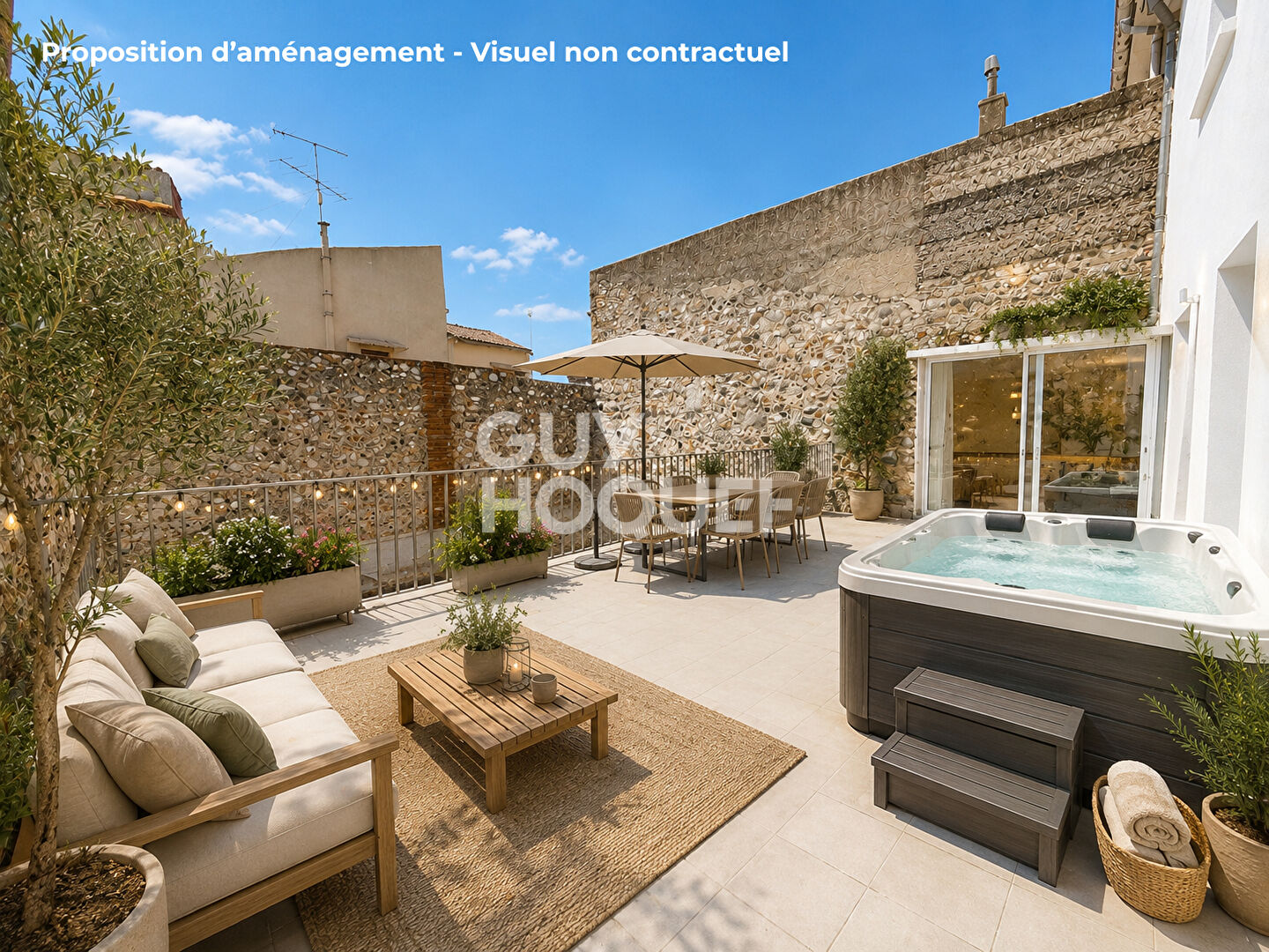 Coup de coeur - T4 rénové 80 m² avec superbe terrasse de 40 m² ? Rivesaltes centre