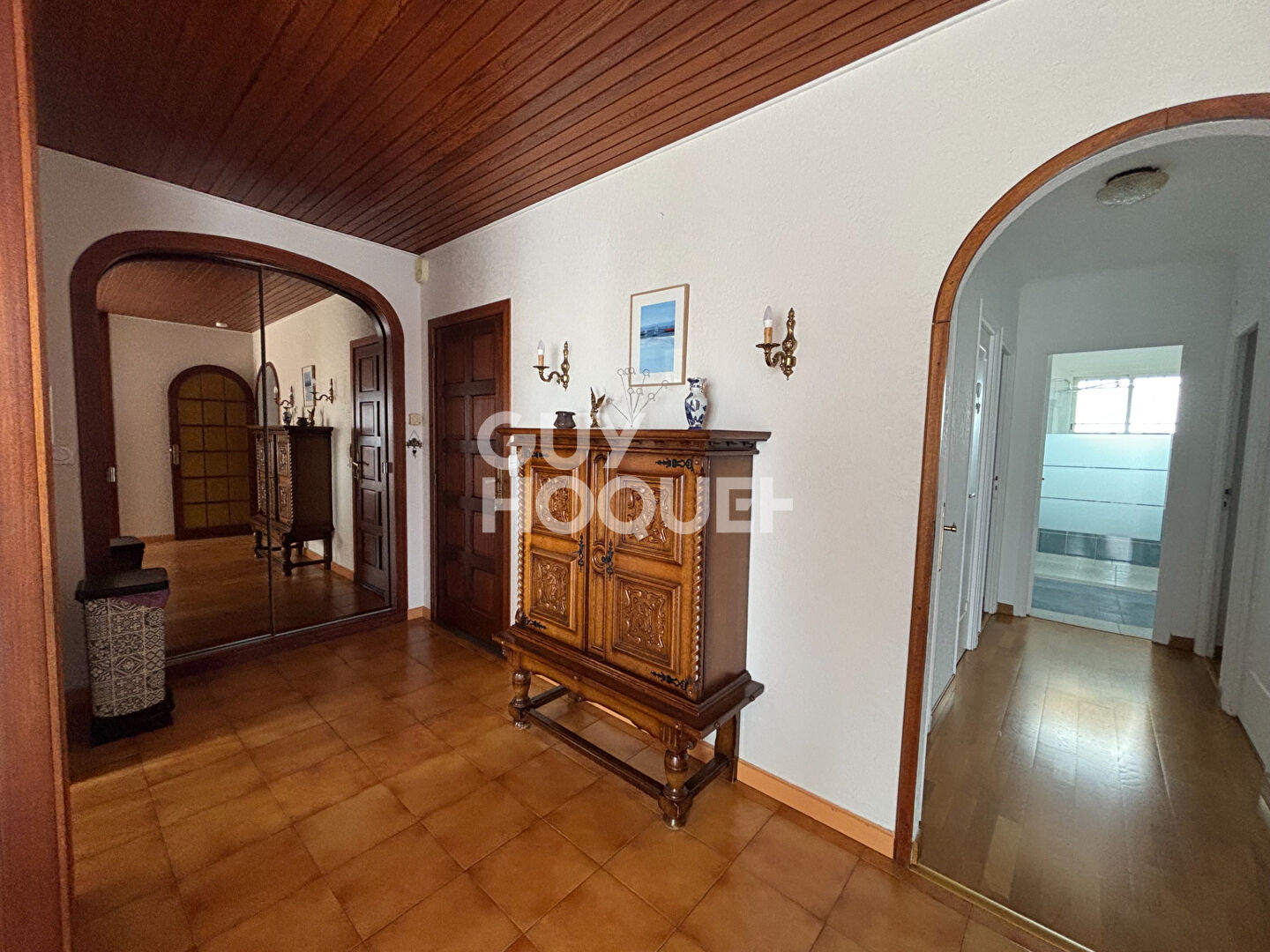 À louer à l'année - Appartement meublé 4 pièces avec balcon et jardin commun à Villeneuve-de-la-Raho