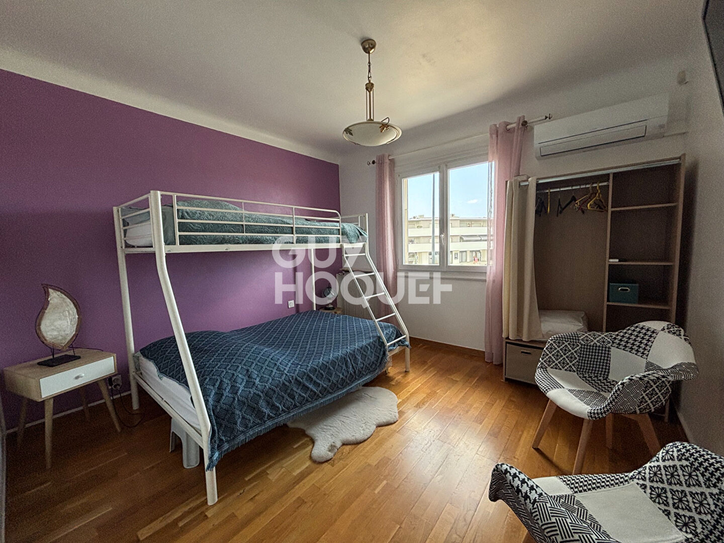 À louer à l'année - Appartement meublé 4 pièces avec balcon et jardin commun à Villeneuve-de-la-Raho