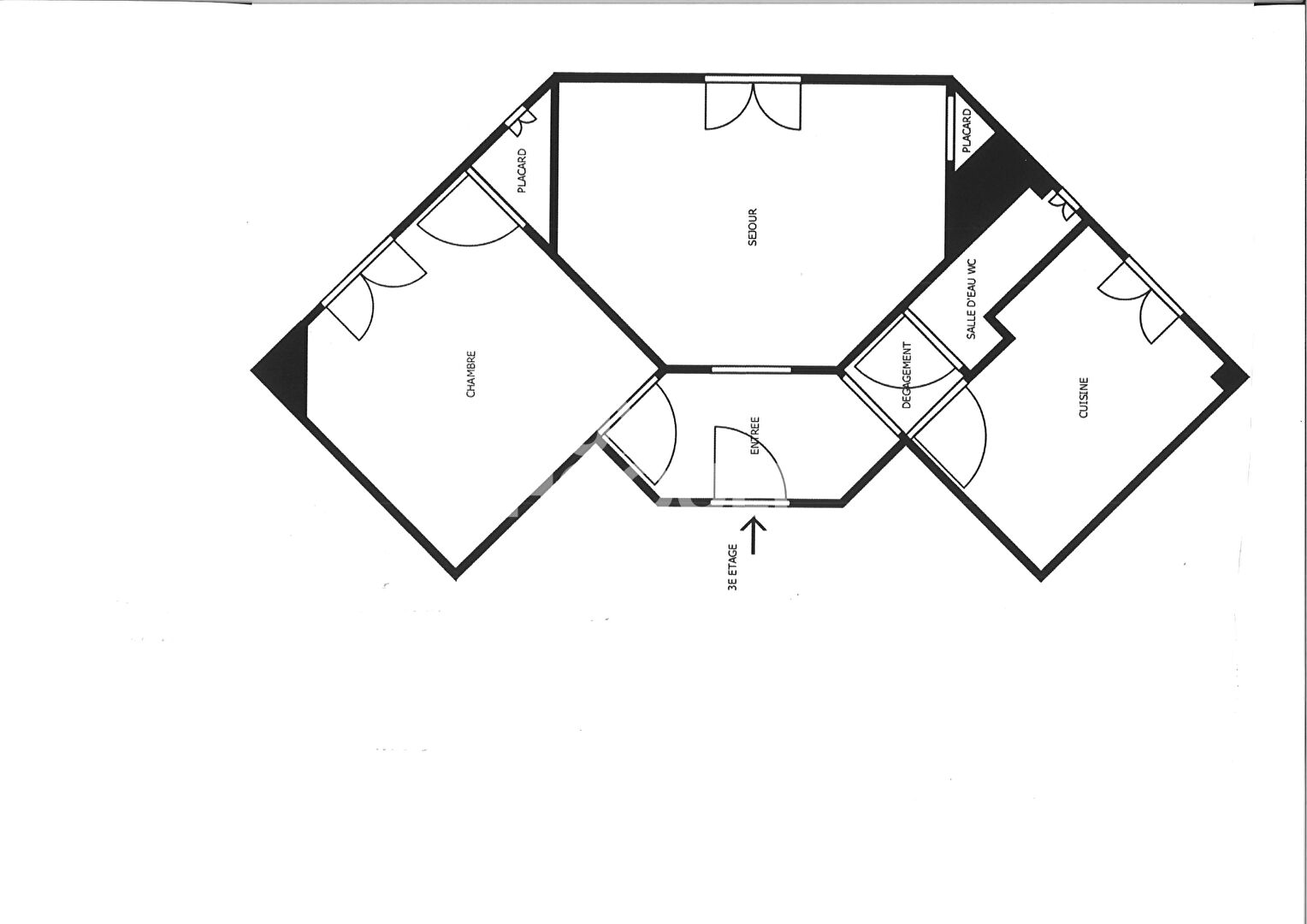 Appartement 2 pièces 40,87m²