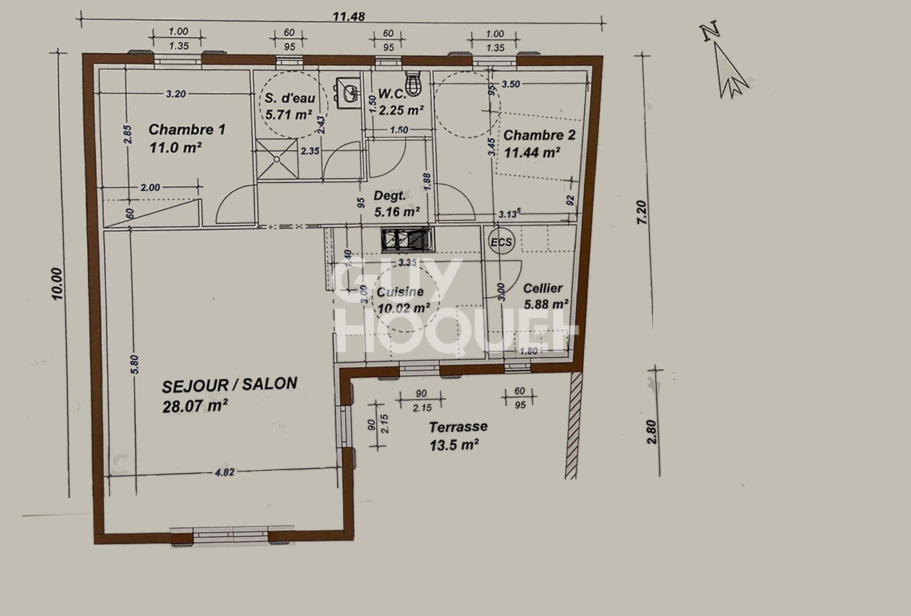 Maison de plain-pied à Arces-sur-Gironde - Idéal investisseur