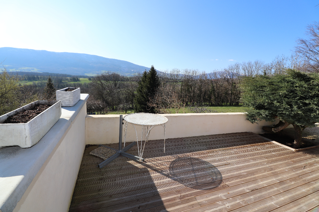 Bel environnement, vue, terrain.