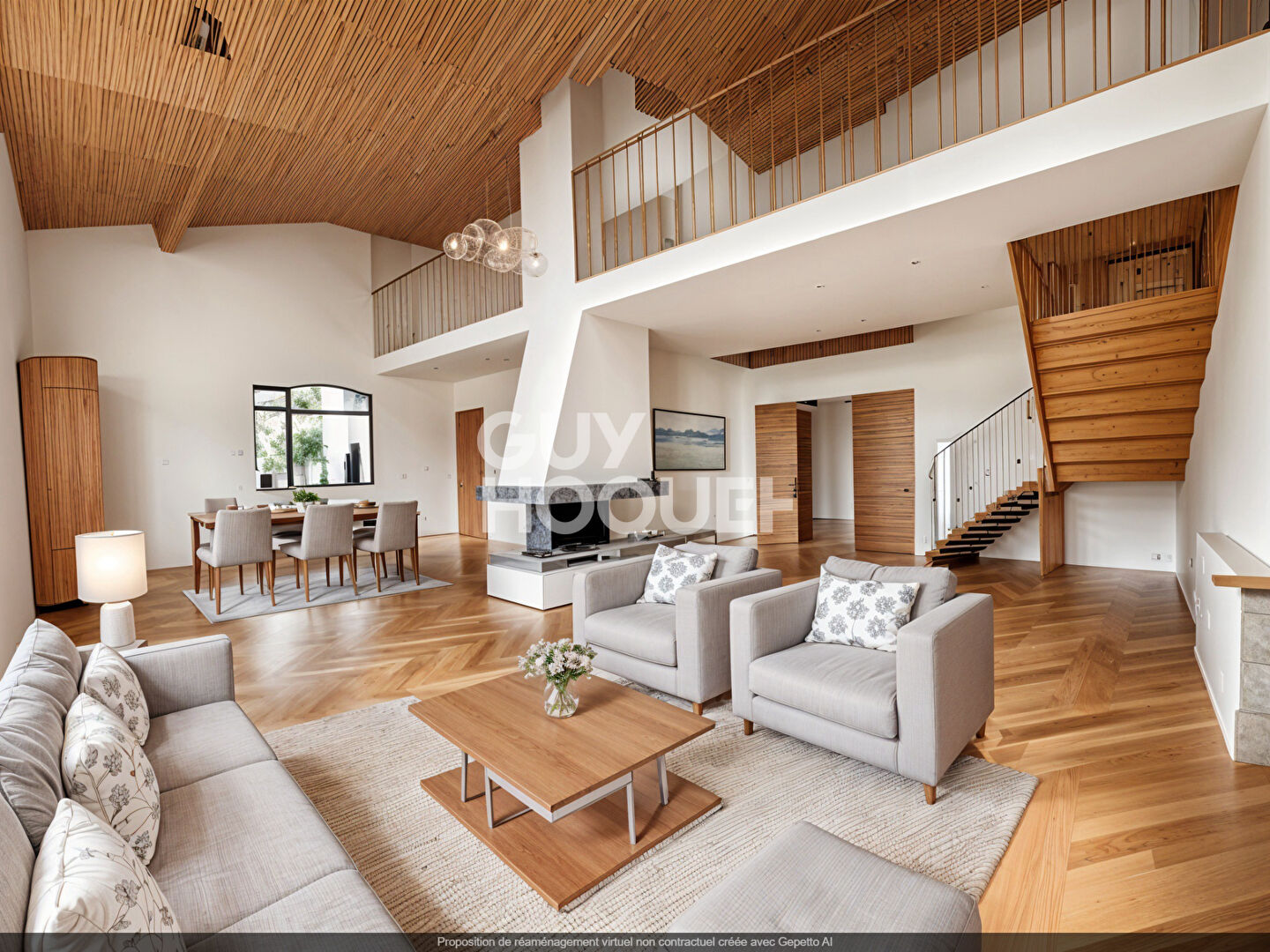 Maison familiale  d'environ 220 m2 située sur Roques avec une parcelle arborée de 1 356 m2