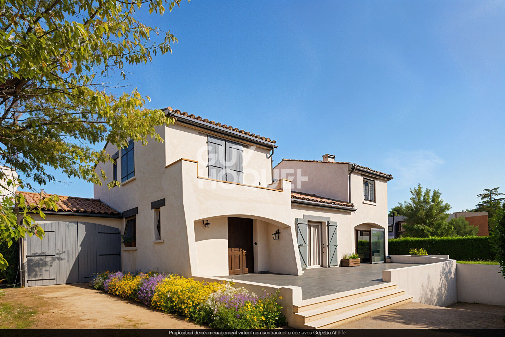 Maison centre ville Villeneuve-Tolosane de 171 m2 sur une parcelle d'environ 742 m2