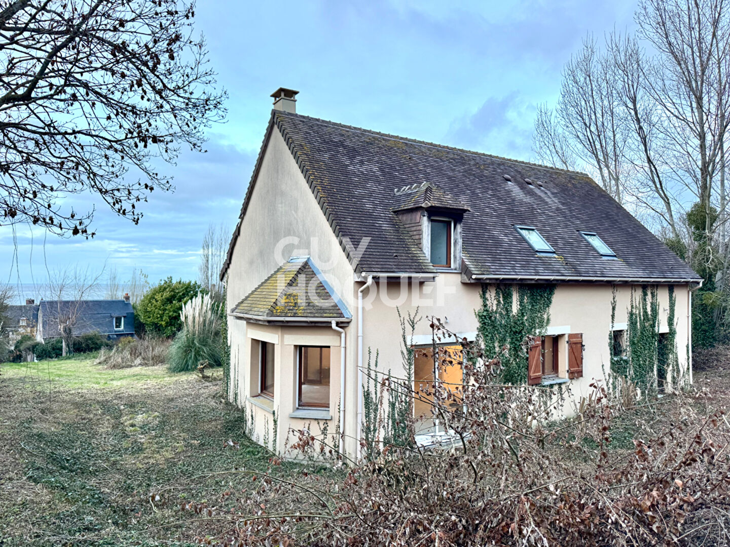 MAISON VILLERVILLE - VUE MER EXCEPTIONNELLE ET TERRAIN DE 1896m2
