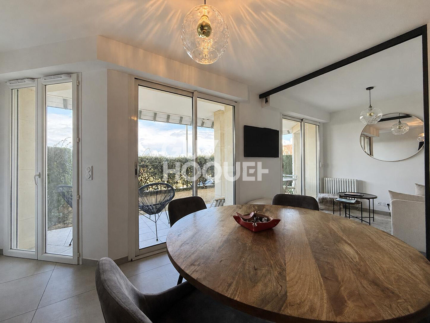 TOURGEVILLE PLAGE - APPARTEMENT 2/3 PIECES EN REZ DE JARDIN FACE MER