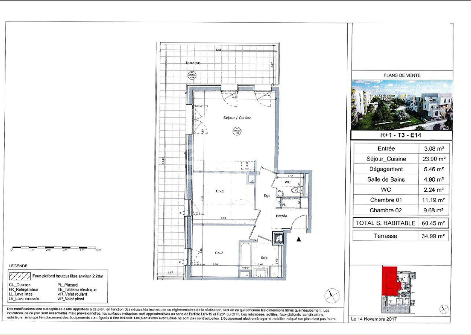 Appartement 3 pièces à louer à Vaulx-en-Velin - Mas Sud