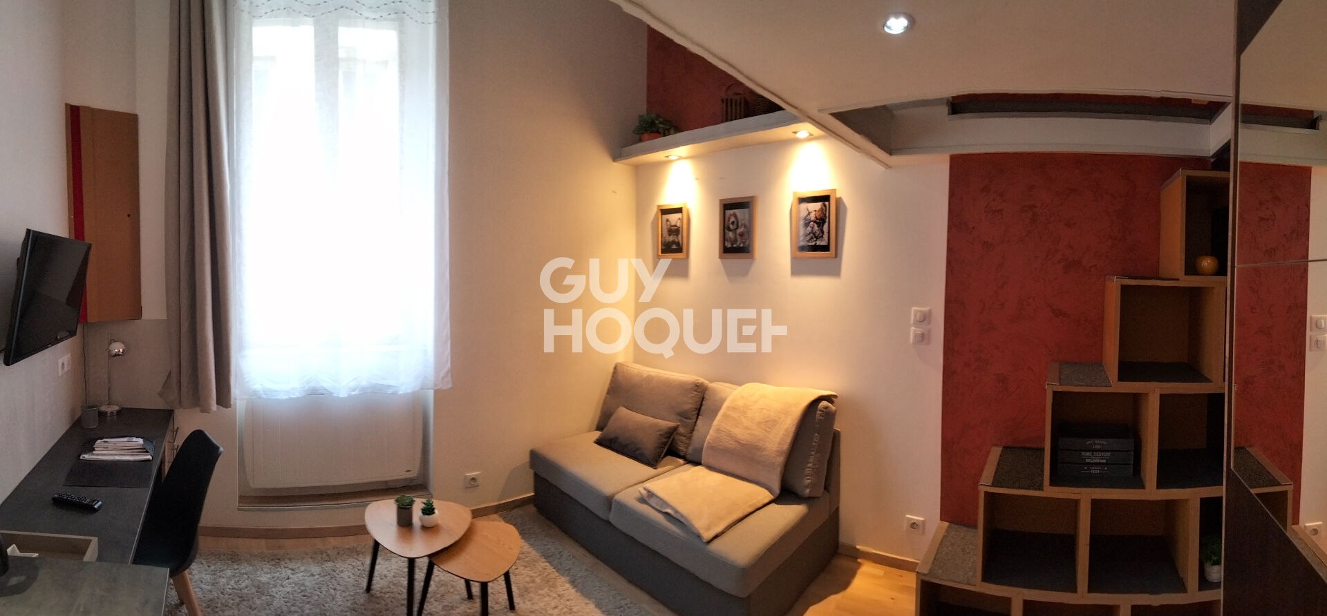 CENTRE VILLE  - T1 MEUBLE - AVEC MEZANNINE DE 7 M²