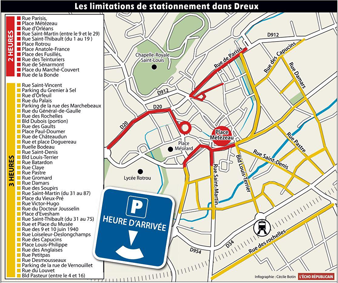 2H DE STATIONNEMENTS GRATUITES A DREUX, C'EST FINI !!!