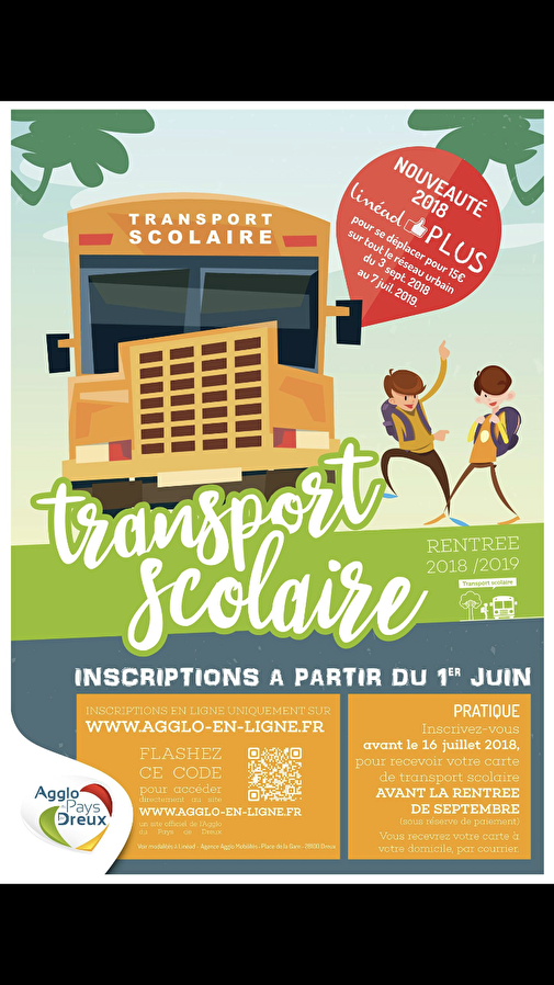 INSCRIPTIONS AU TRANSPORT SCOLAIRE 2018-2019