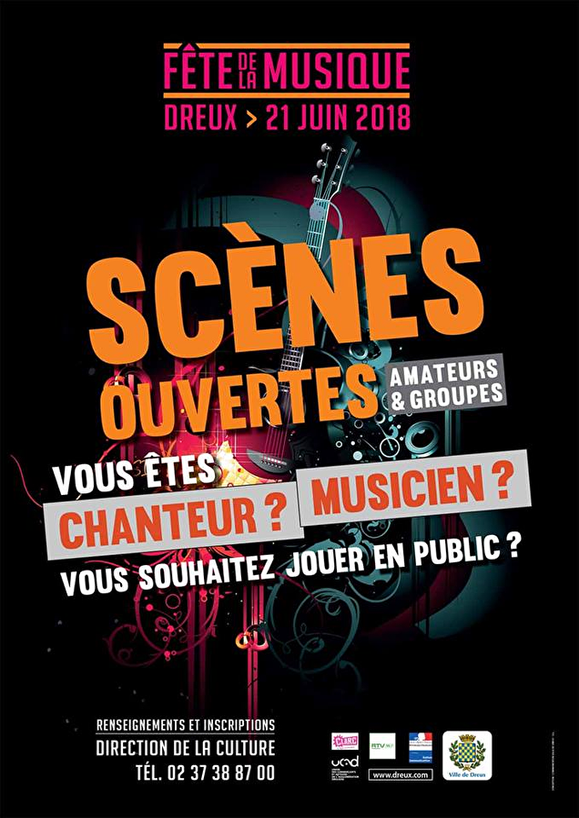 FETE DE LA MUSIQUE LE 21 JUIN A DREUX
