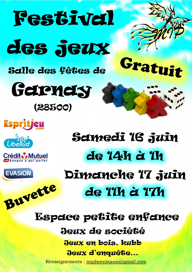 FESTIVAL DES JEUX CE WEEK END A GARNAY