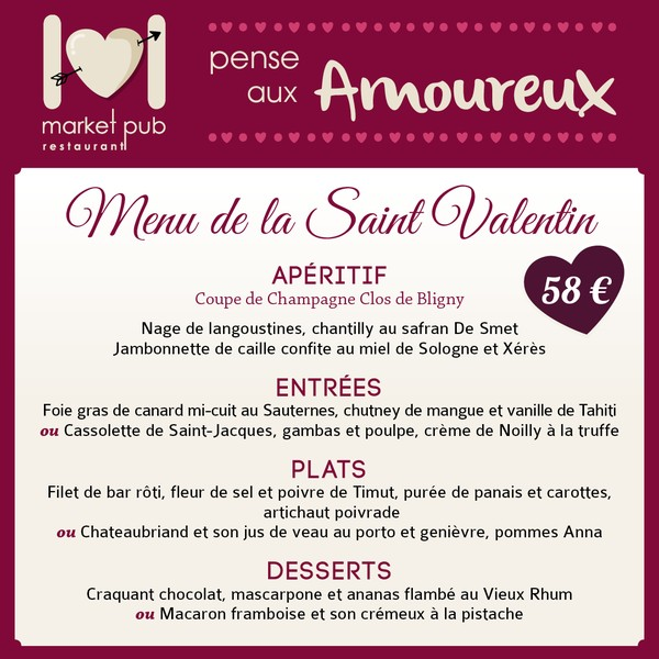 LA SAINT-VALENTIN AU MARKET PUB