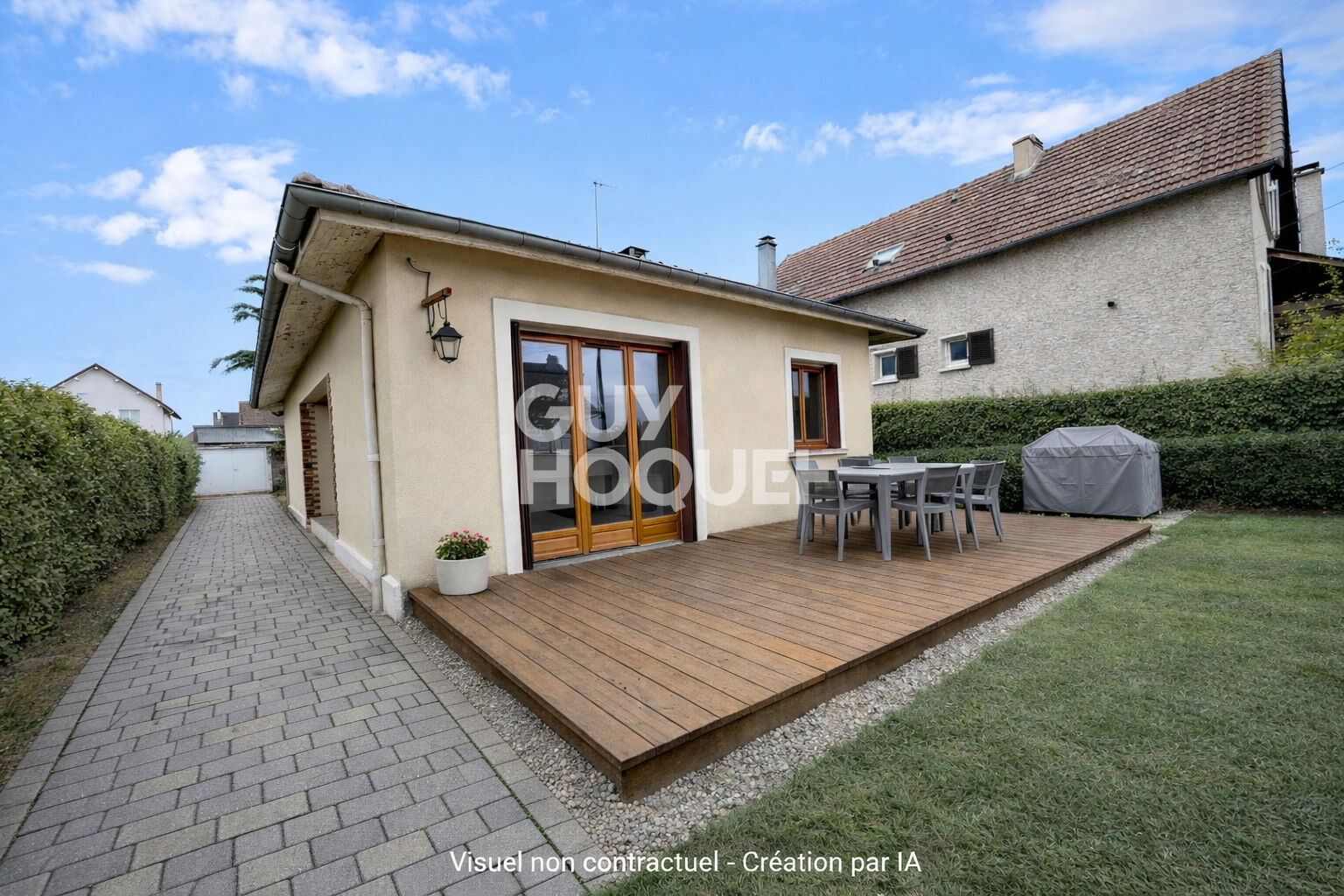 Epône - Maison 2 chambres 70 m2 + DEPENDANCE 33m² + Garage 