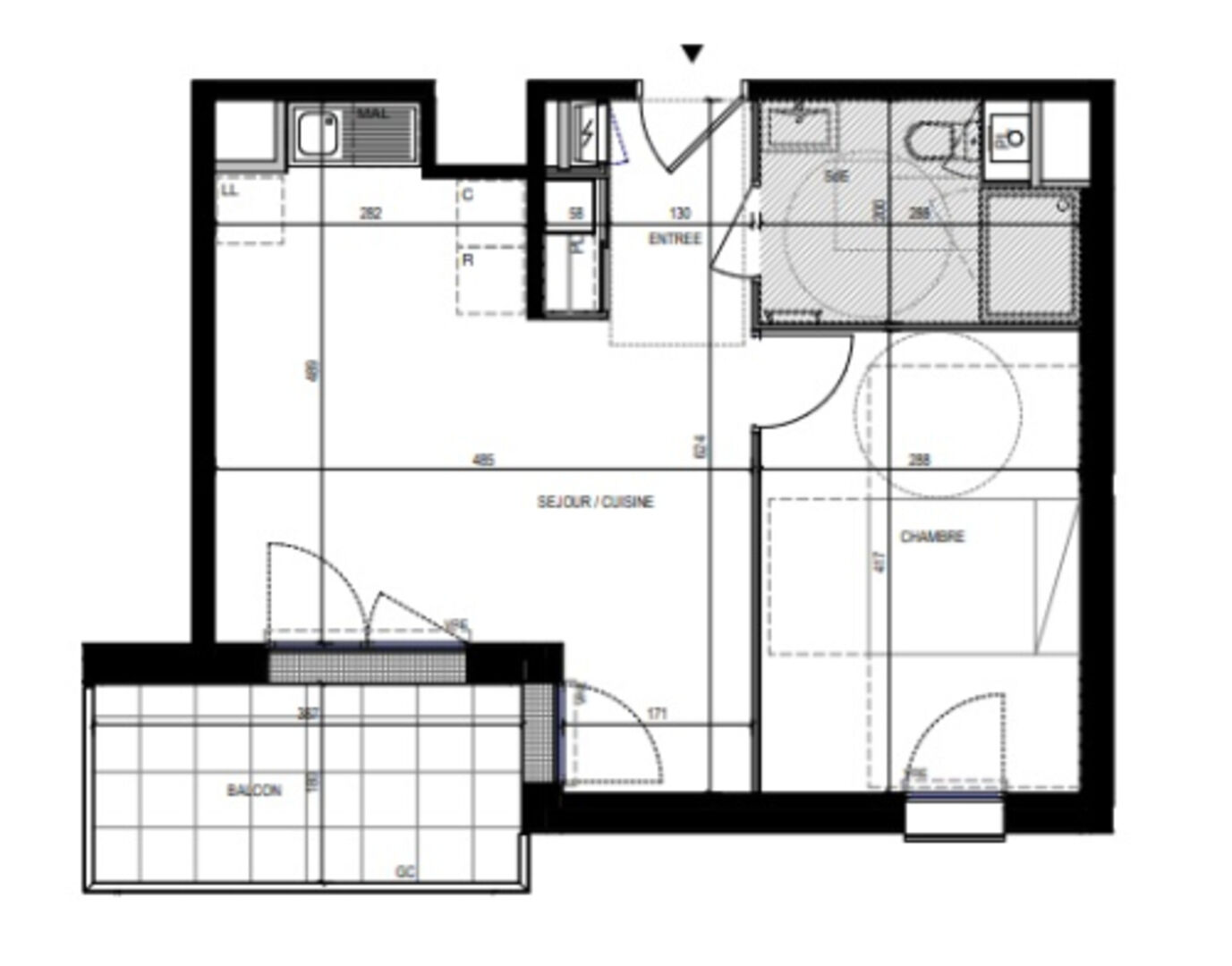 Appartement 2 pièces à louer à Nort-sur-Erdre