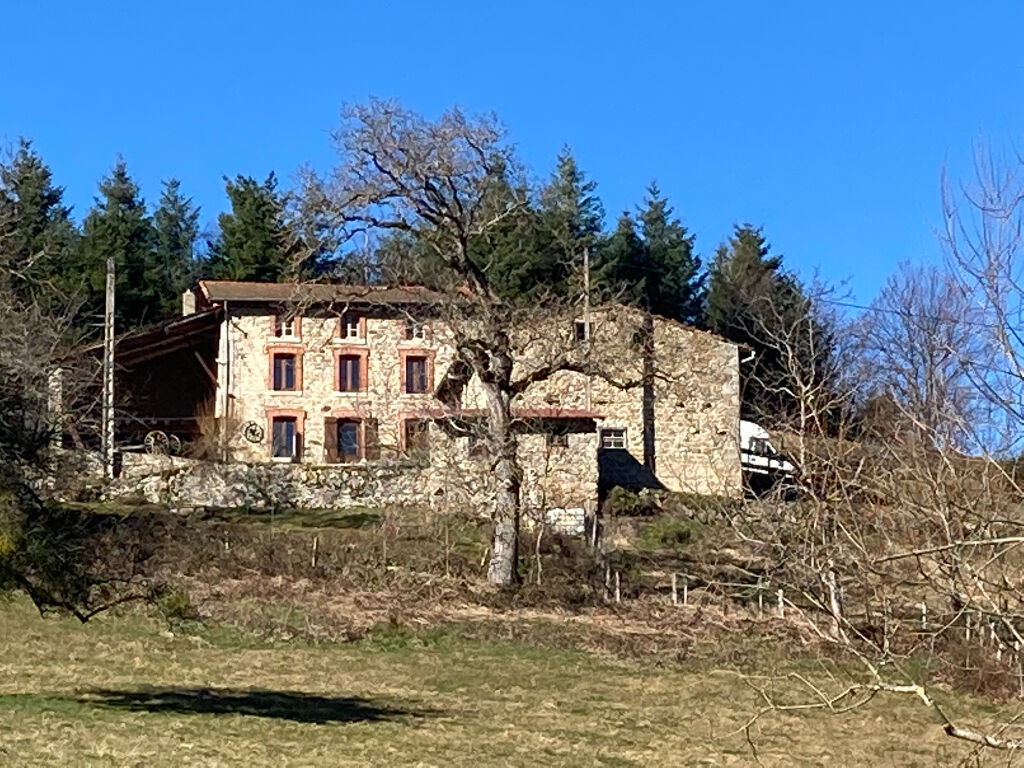 A 20 minutes de Chalmazel, belle maison en pierre avec dépendances.