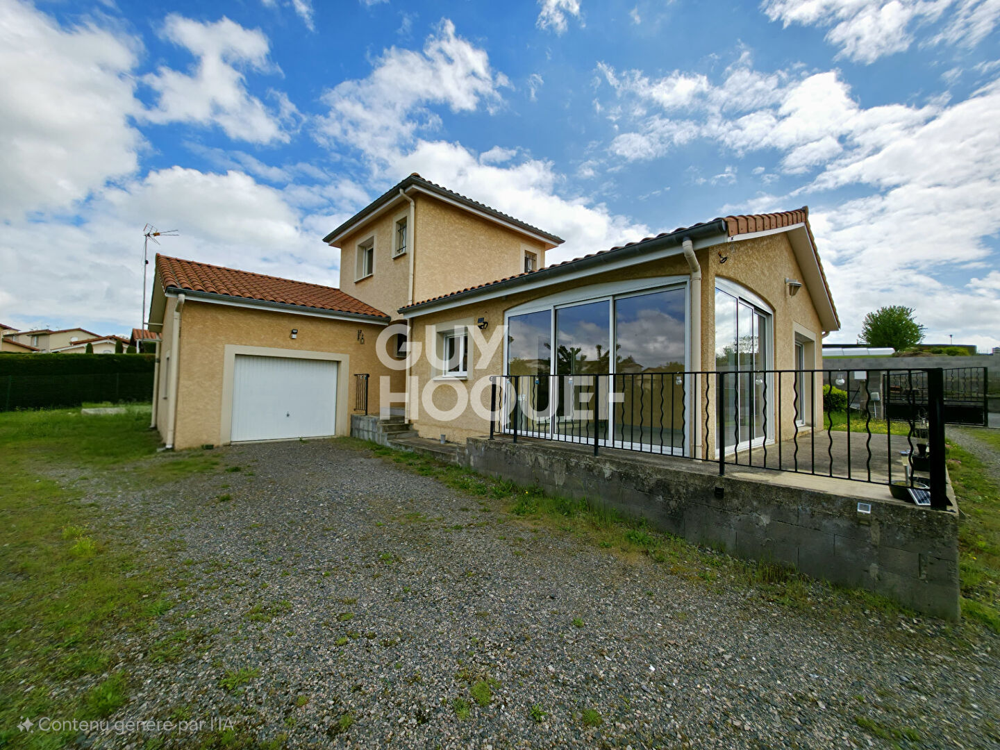 EXCLUSIVITÉ MAISON AVEC VÉRANDA SUR BEAU TERRAIN ARBORÉ