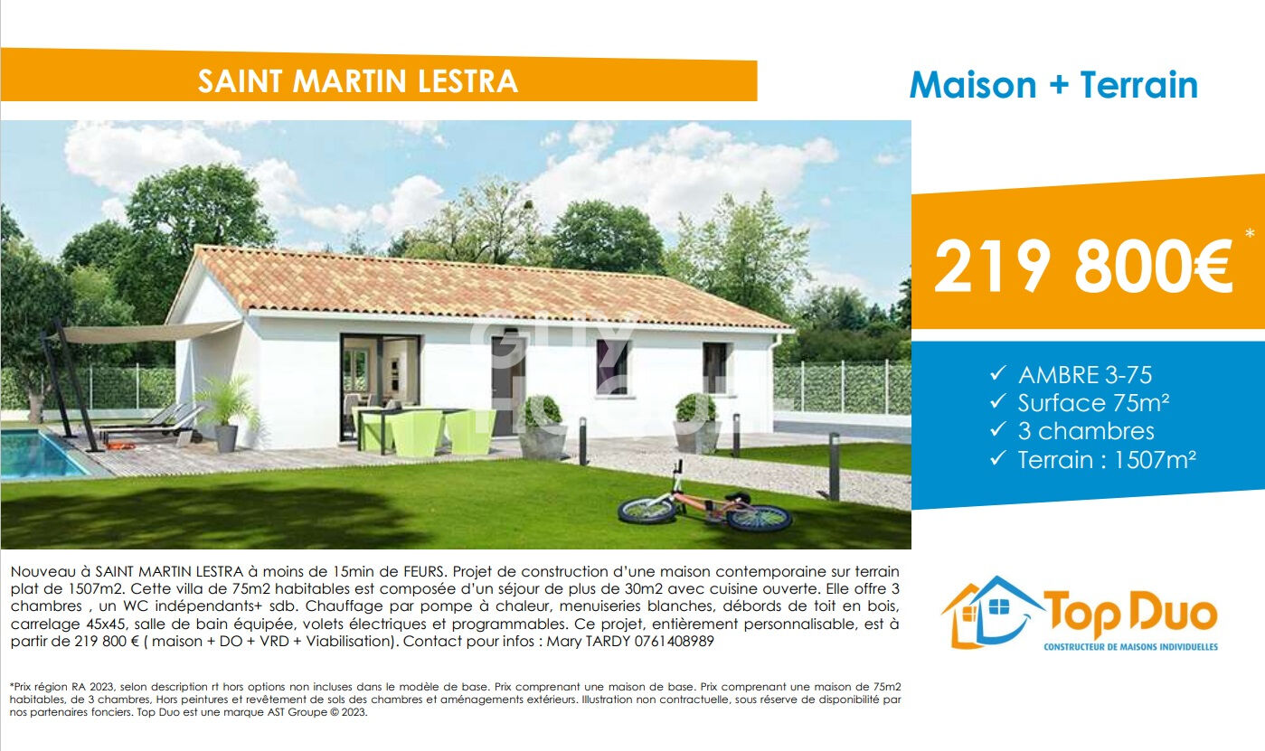 Terrain Saint Martin Lestra 1507 m2