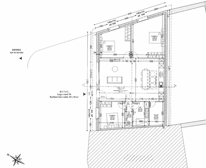 Maison de 100m² livrée Hors d'eau à SAINT MARTIN LA SAUVETE
