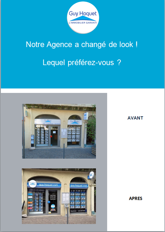 Et voici notre agence relookée !