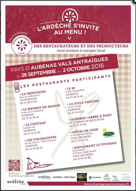 Etape Savoureuse pour découvrir les produits Ardéchois