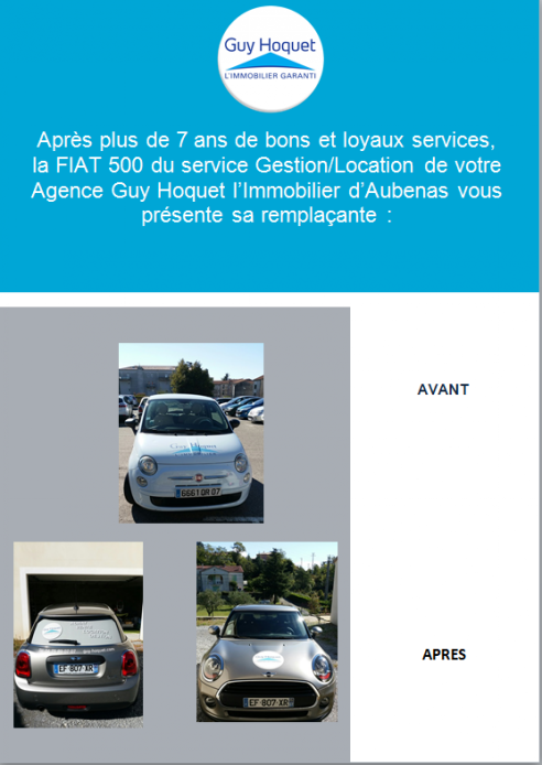 VOICI NOTRE NOUVELLE VOITURE POUR LE SERVICE GESTION/LOCATION