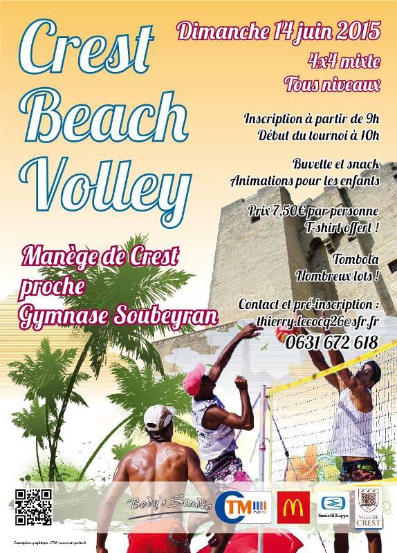 1er tournoi de Beach Volley à Crest !