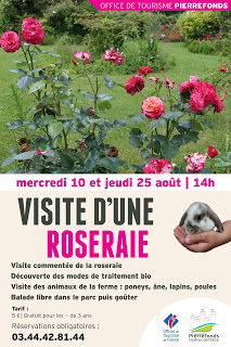 Couloisy, 10 Août 2016, Visite d'une roseraie